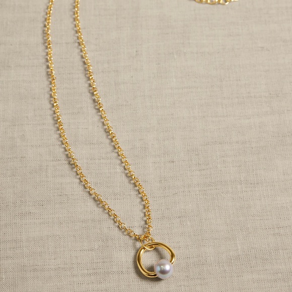 Sliver pearl necklace - Picture 2 of 4